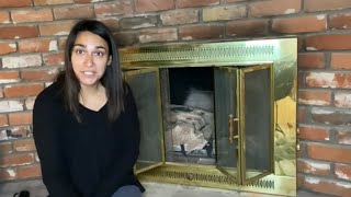 Today I’m going to spray paint my fireplace! Simple cheap makeover