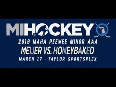 2019 MAHA Pee Wee Minor state championship - Meijer vs. HoneyBaked