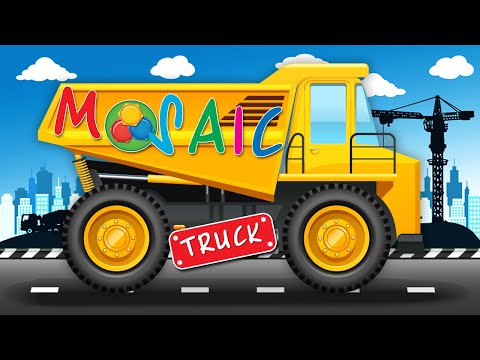 Puzzles trucks animated Video