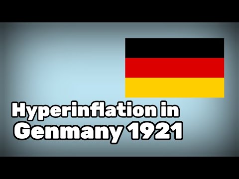 What was the German hyperinflation of 1921 ?