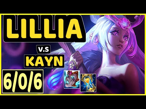 JUHAN (LILLIA) vs KAYN - 6/0/6 KDA JUNGLE CHALLENGER GAMEPLAY - KR