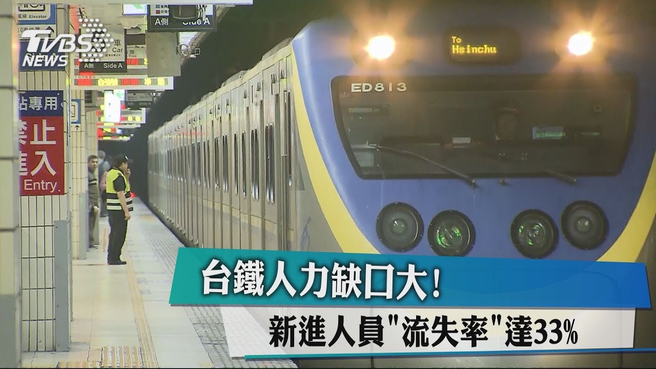 台鐵人力缺口成隱憂! 新進人員流失率達33%