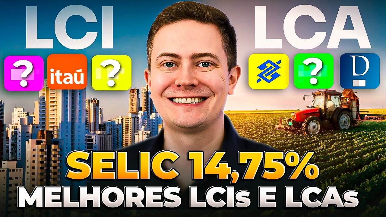 Best LCIs and LCAs to INVEST with SELIC at 14.75% + BONUS of R$100.00!