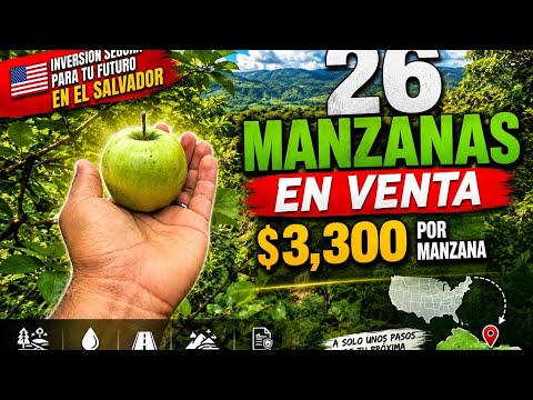 GANGA 🤑!!!! vendo 26 manzanas 3,300x cada una en el rosario Dulce nombre de maria chalatenango .