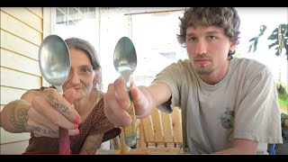 Spoon Grip - one or two fingers - Hunter the Spoon Man & Abby the Spoon Lady