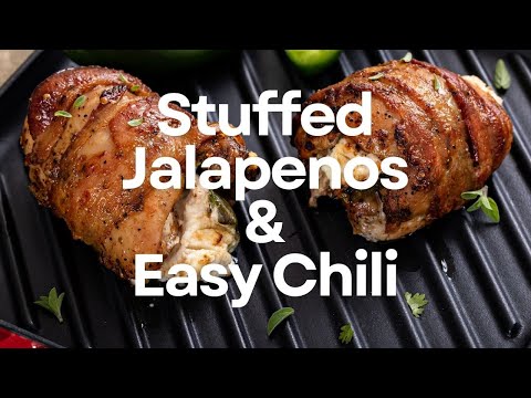 How to Make Stuffed Jalapeños and Dump and Go Chili | Easy Budget Meal