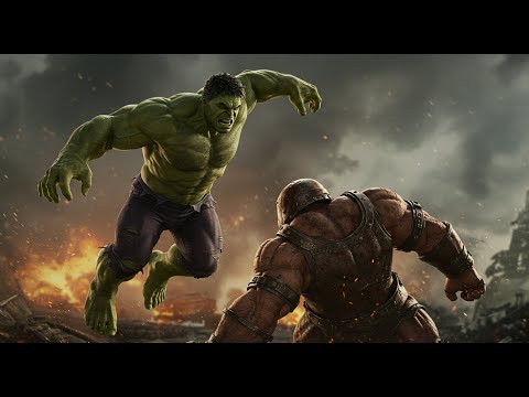 Hulk vs Juggernaut | 8K Ultra-Realistic AI Cinematic Battle in a Crumbling City