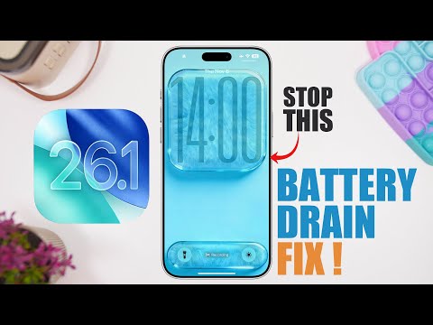 iOS 26.1 - How To FIX Battery DRAIN on iPhone !