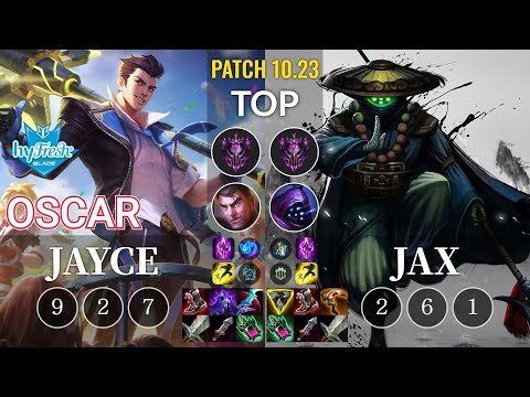 hyF Oscar Jayce vs Jax Top - KR Patch 10.23
