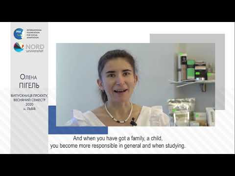 Video feedback of Olena Pihel, graduate of the Ukraine-Norway project