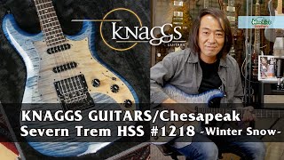 Video thumbnail for KNAGGS GUITARS Chesapeake Series / Severn Trem HSS #1218 / Winter Snow サウンドサンプル by Hoochies SidePark