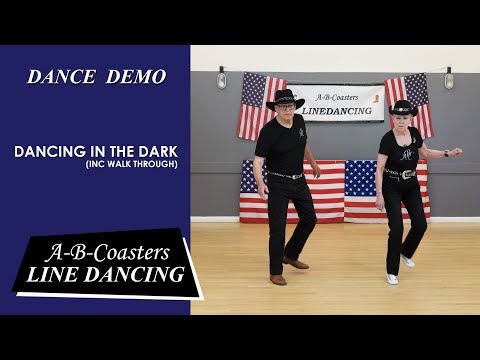 DANCING IN THE DARK - Line Dance Demo & Walk Through