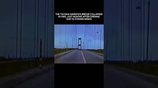 The Tacoma Narrows Bridge Collapse in 1940 By Strong Winds #historicalfacts #history #facts