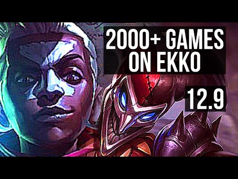 EKKO vs SHACO (JNG) | 7.1M mastery, 2000+ games, 12/4/8, Dominating | EUW Master | 12.9