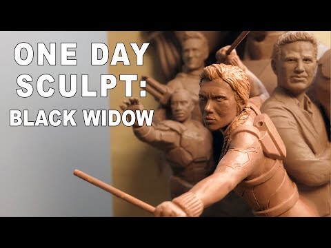 One Day Sculpt: Black Widow - Timelapse