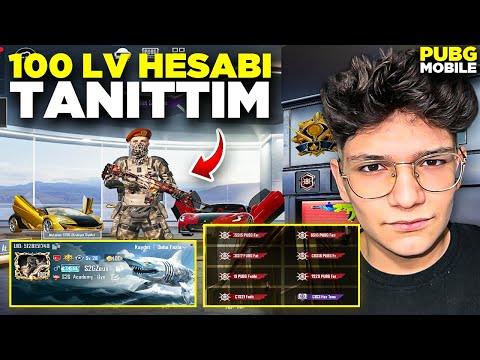 100 LEVEL HESABI TANITTIM! HER ŞEY VAR | PUBG MOBİLE