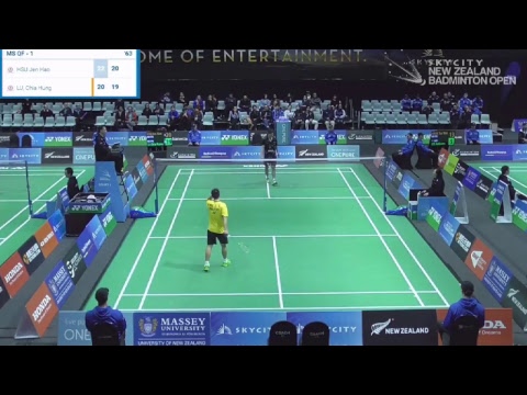 Hsu J. H. (Chn) vs Lu Chia Hung (Tpe) | GRAND PRIX - MEN: New Zealand Open 2017