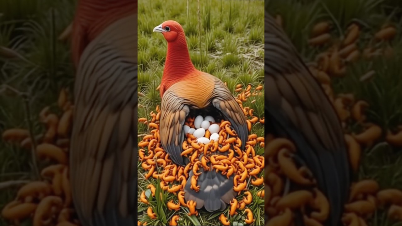 💖🌈🕊️🔥🐣 Fearless Mother Bird Protects Her Eggs from Salamander 🐊✨🌸💗