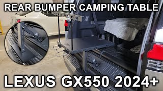 Lexus GX550 & Toyota Land Cruiser (2024-2025): Rear Bumper Camping Table Review And Installation.