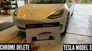 BYE BYE CHROME! Tesla Model 3 DIY Chrome Delete | Tesla Bros Chrome Delete Kit