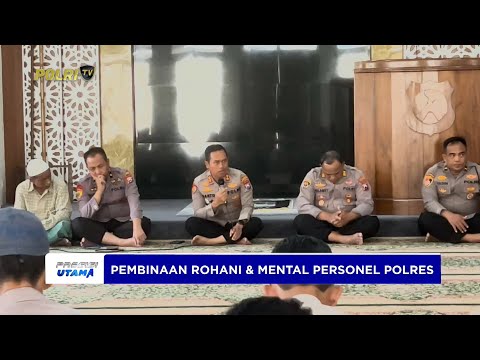 POLRES BONDOWOSO MELAKSANAKAN PEMBINAAN ROHANI DAN MENTAL KEPADA PERSONEL