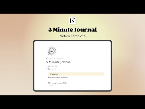 5 Minute Journal | Prototion | Buy Notion Template