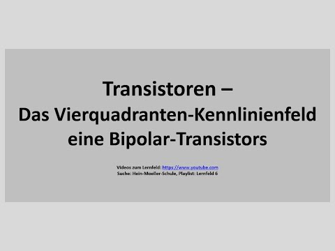 LF6: 11 Transistoren - Vierquadranten-Kennlinienfeld
