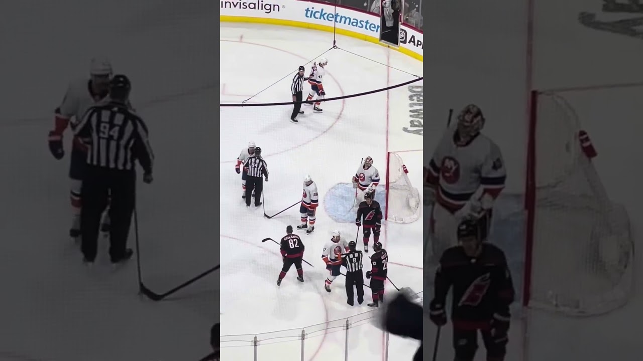 CHAOS!!! Insane fights - Gm 2 Carolina Hurricanes vs New York Islanders 2024 NHL Hockey Playoffs