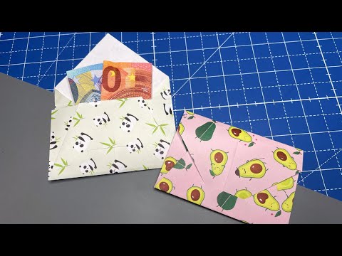 Kleiner Briefumschlag für Geldgeschenke basteln | Kreative Verpackungsidee ✉️