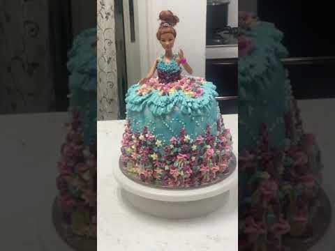 Homemade Princess cake for Anvitha's birthday