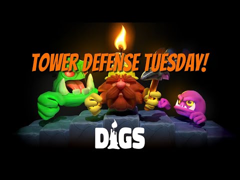 Tower Defense Tuesday! DIGS - Roguelike Maze Builder!