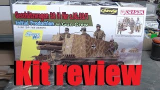 Kit review: Dragon Geschützwagen 38 H für sIG 33/1 in 1/35 scale