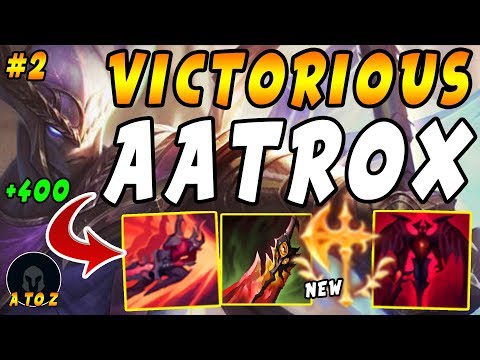 VICTORIOUS Aatrox "NEW" Conqueror + Death's Dance + World Ender = BIG HEAL! | "jAy to Zea" Ep #2