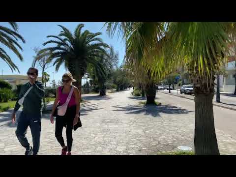 Italy / San Benedetto del Tronto / Porto d'Ascoli / seaside 4K 30fps walk with shot in one take
