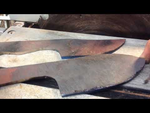 Marking your edge center before  grinding the bevels