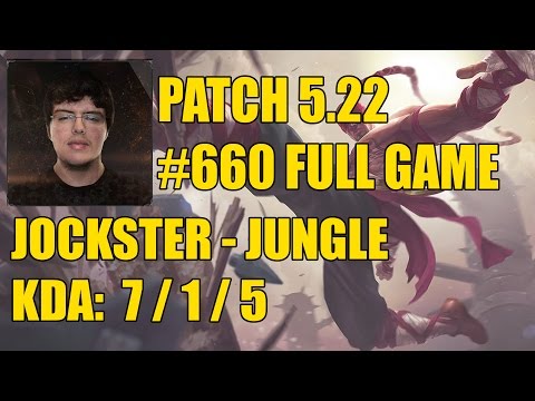 Red Jockster - Jungle: Lee Sin vs Elise - BR Challenger 650 PDL #660 Full Game