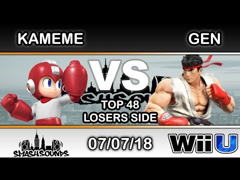 Smash Sounds - DNG | Kameme (Mega Man) Vs. Ho3K | Gen (Ryu) Top 48 Losers Side - Smash 4