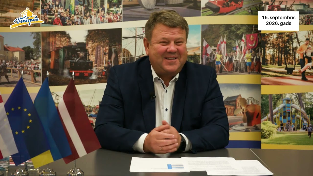 VIDEO: A. Gūtmanis par Ventspils pilsētas aktualitātēm – 15.09.2026.