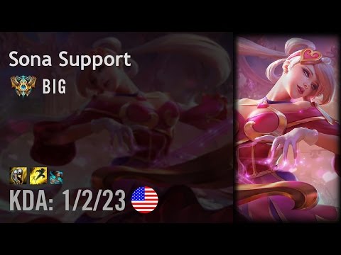Sona Support vs Braum - BIG - NA Challenger Patch 6.15