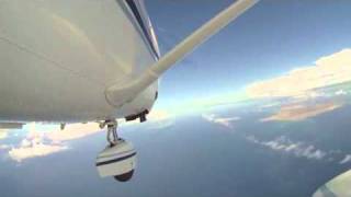 preview picture of video 'Cessna 206 Flight - Camera attached outside the plane!'