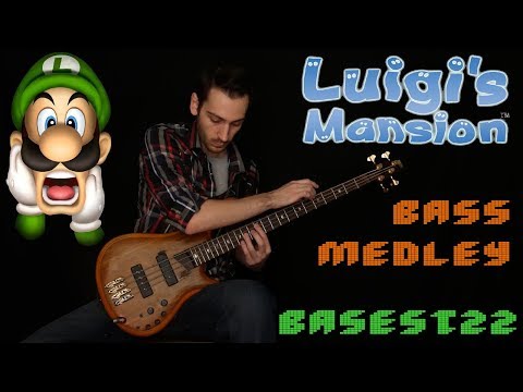 Luigi's Mansion Theme Cover on a Single Bass Track