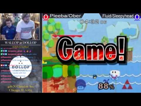 Wallop at Dollop #2 Doubles Grand Finals - Fluid/Sleepyhead (Blue) vs Pleeba/Ober (Red)