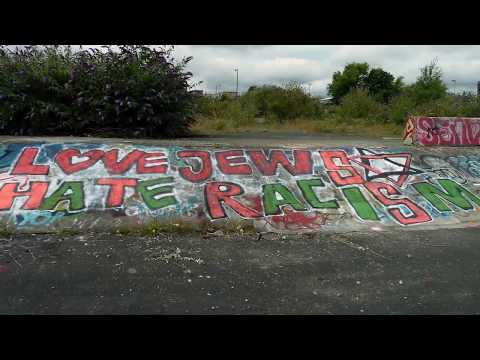 Antifascist graff in Newcastle Upon Tyne 2015