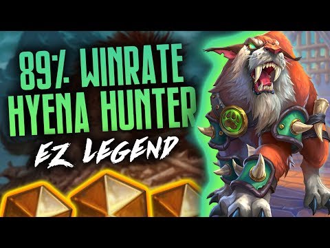 EZ Legend with Hyena Halazzi Midrange Hunter | 89% Winrate | Rastakhan's Rumble | Hearthstone