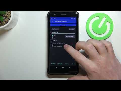 How To Pack Files into Rar & Zip Archives on Blackview BV6600E - RAR app