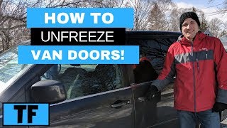 How To Unfreeze Minivan Car Doors | How To Prevent Van Car Doors From Freezing Closed