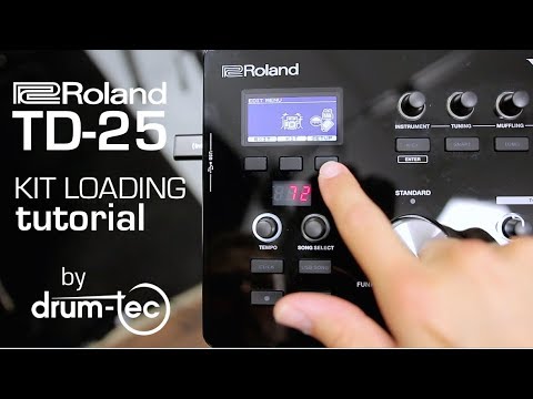 Roland TD-25 kit loading tutorial for drum-tec Sound Editions