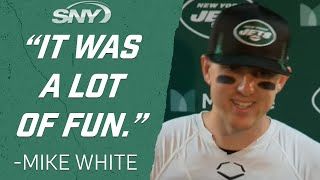 Jets QB Mike White on getting a win in his first career NFL start | Jets Post Game | SNY