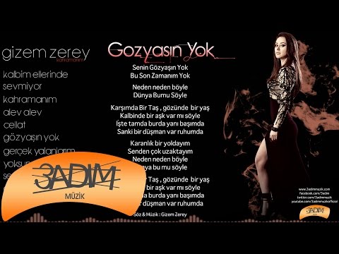 Gizem Zerey - Gözyaşın Yok ( Official Lyric Video )