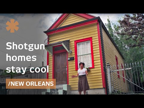 Big Easy's shotgun: cross-ventilated narrow houses stay cool